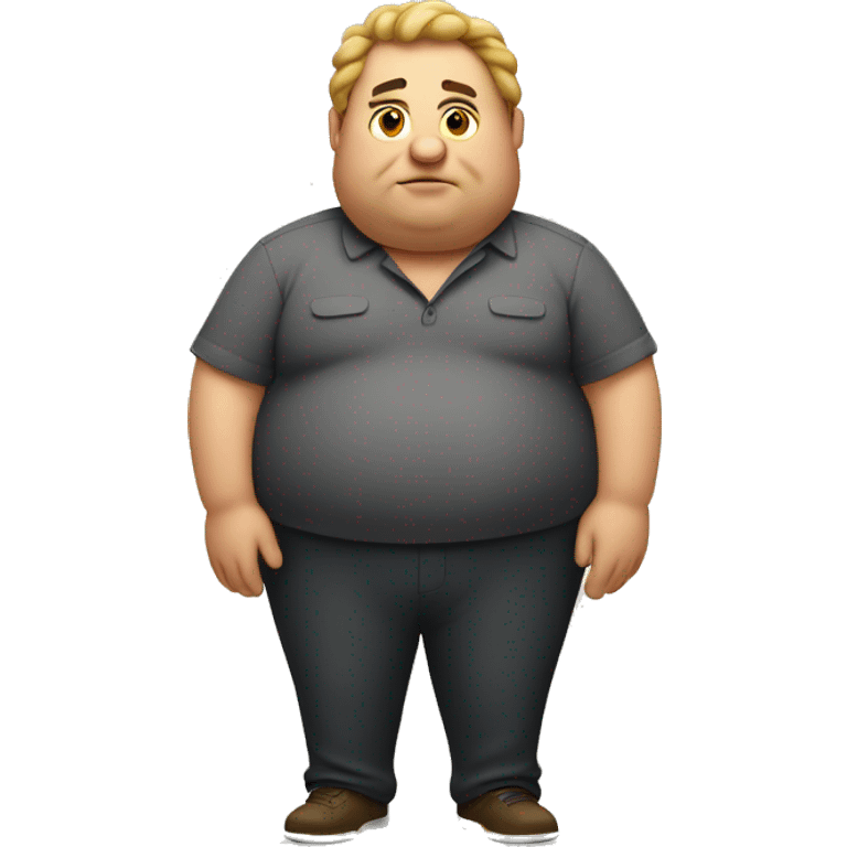 Fat guy with rolls  emoji