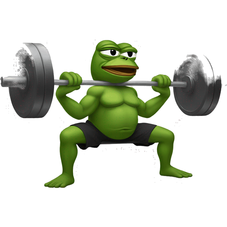 pepe the frog bench press emoji