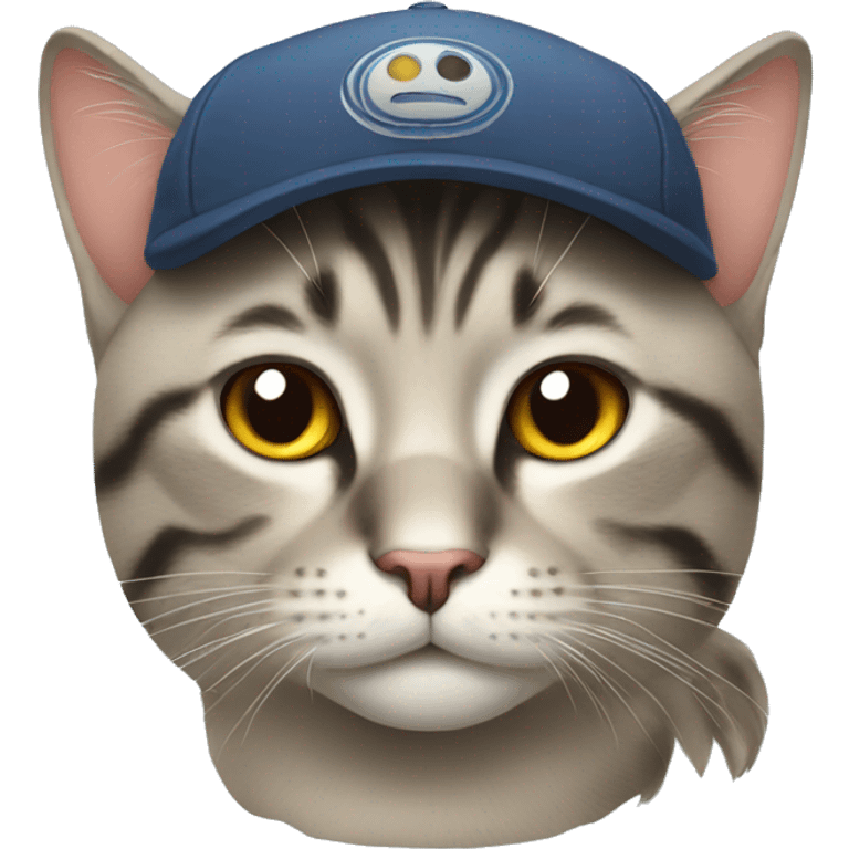 Cat with cap emoji