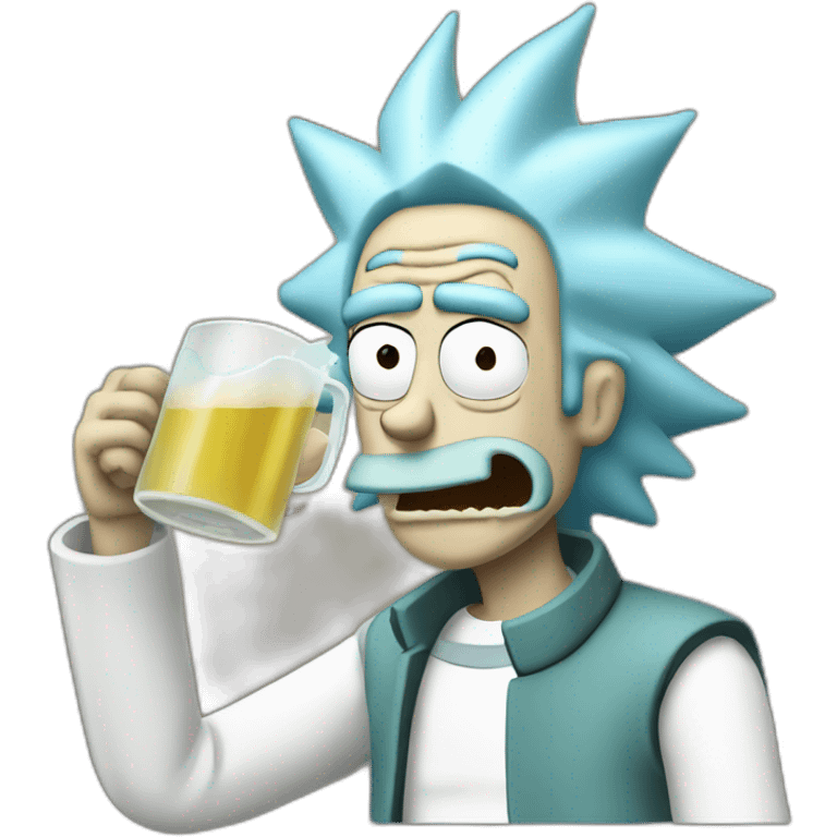 Rick Sanchez drinking emoji