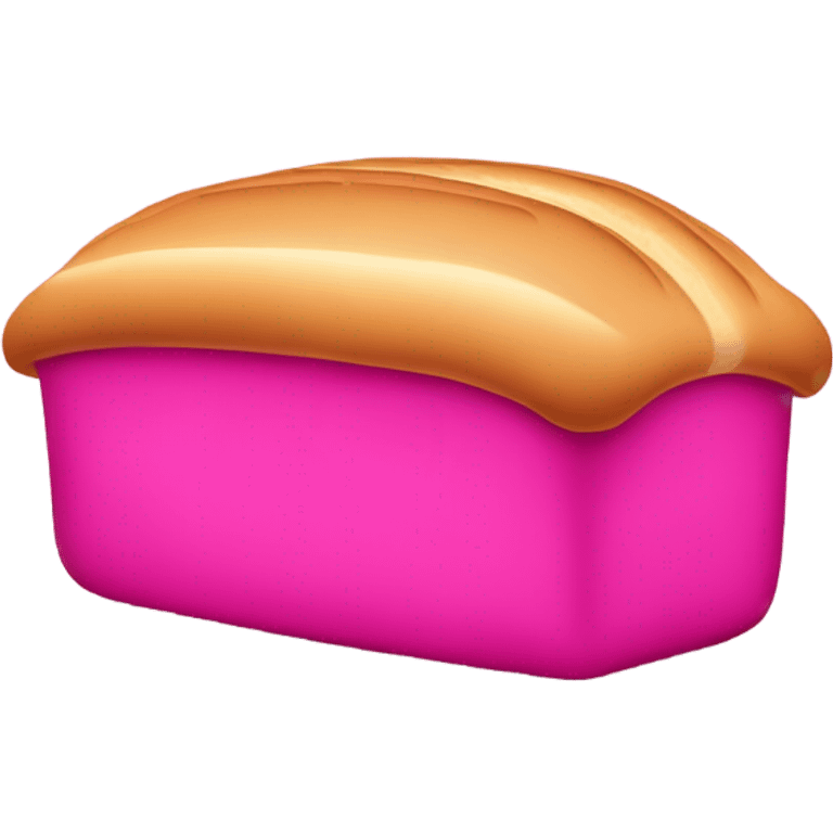 Hot pink bread emoji