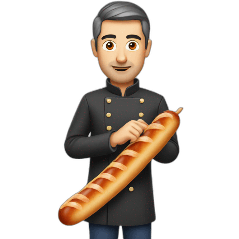 vladimir poutin holding a saussage emoji