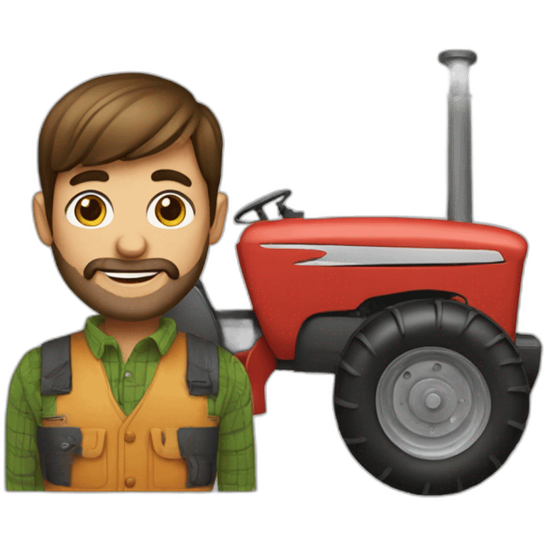 Torretto with a tractor  emoji