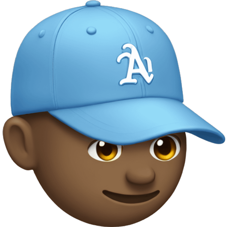 pastel blue mlb cap emoji