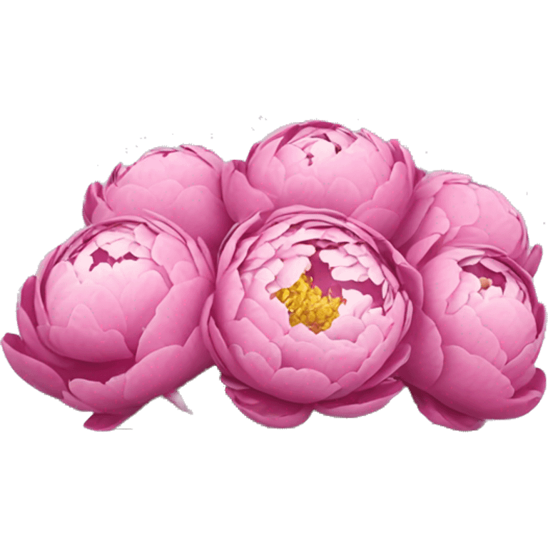 Peonies bouquet emoji