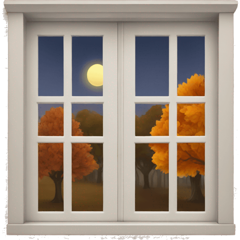 Autumn window emoji