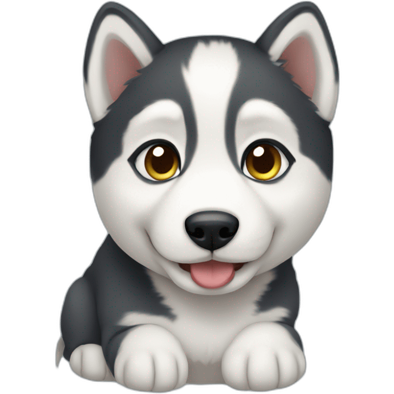 husky puppy emoji