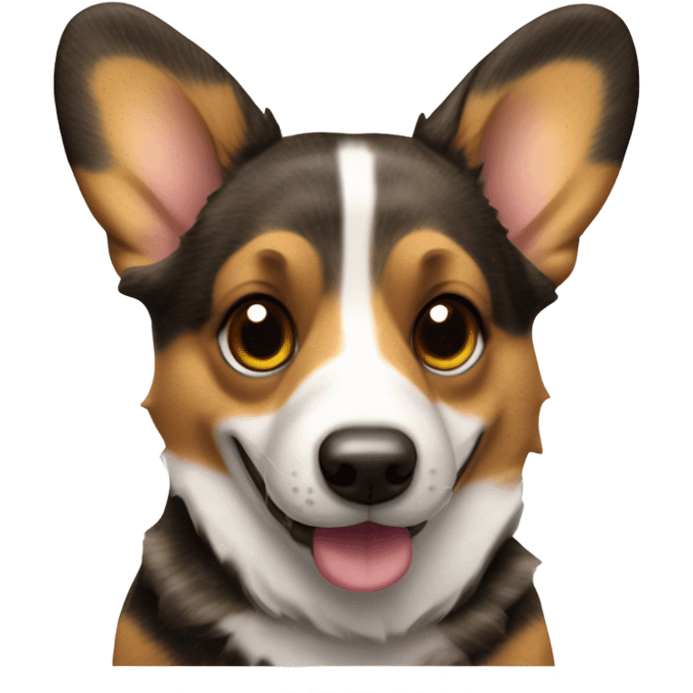 Brindle Welsh corgi emoji