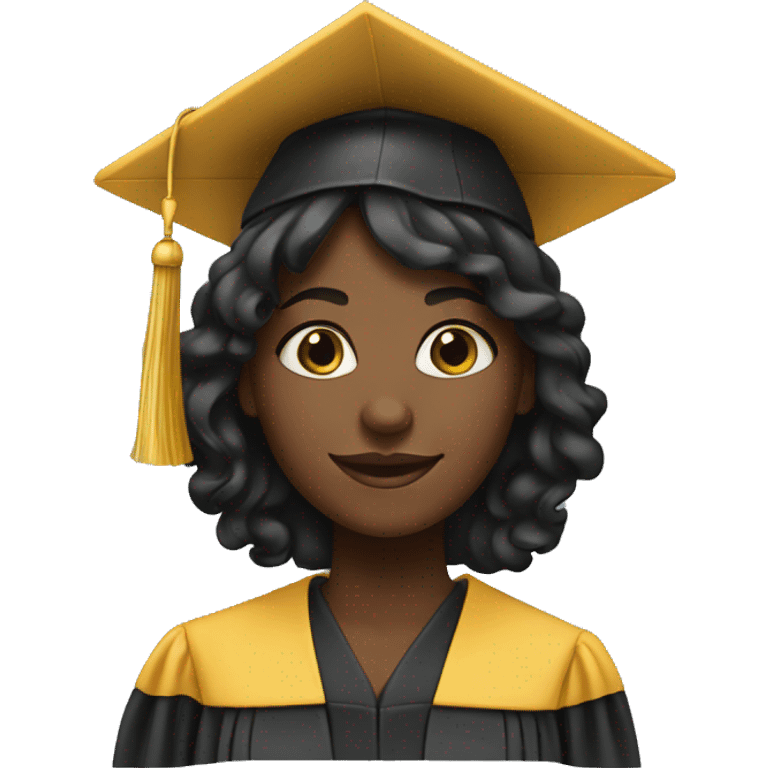 black girl graduating  emoji