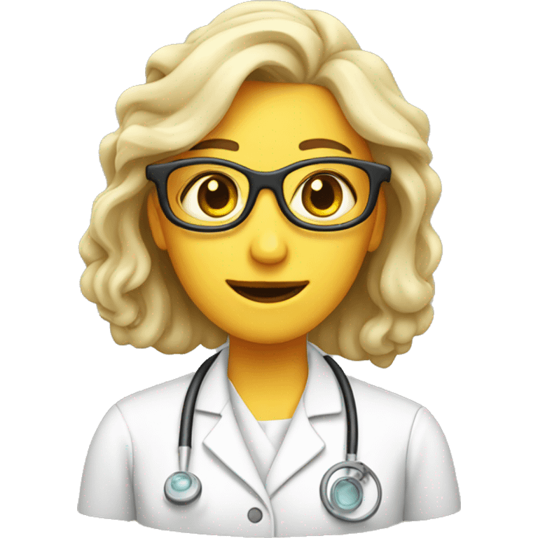 woman scientist with a beake emoji