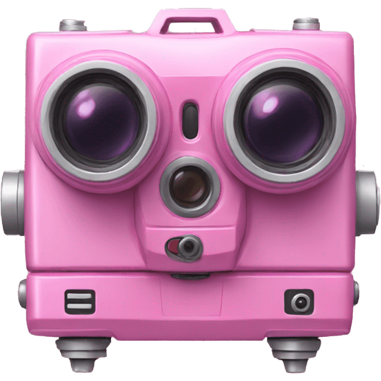 Pink robot camera  emoji