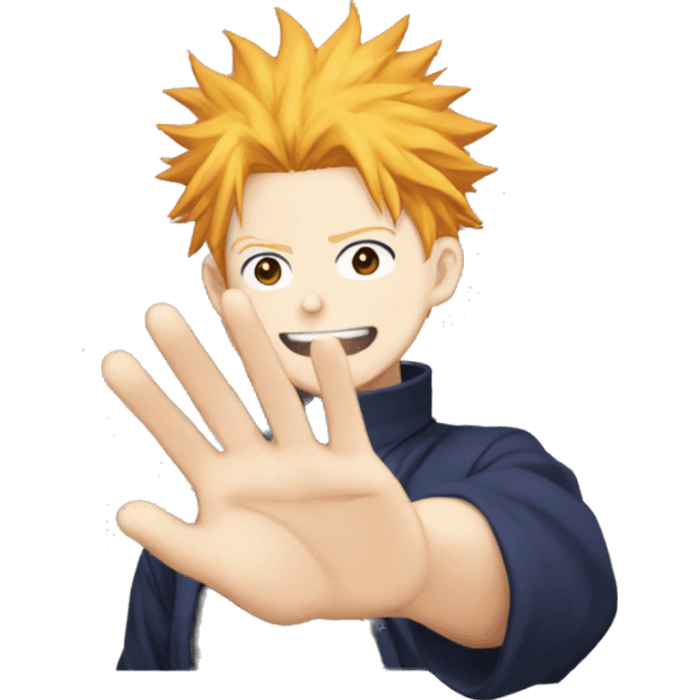 Jujutsu kaisen domains expansion  hand sign emoji