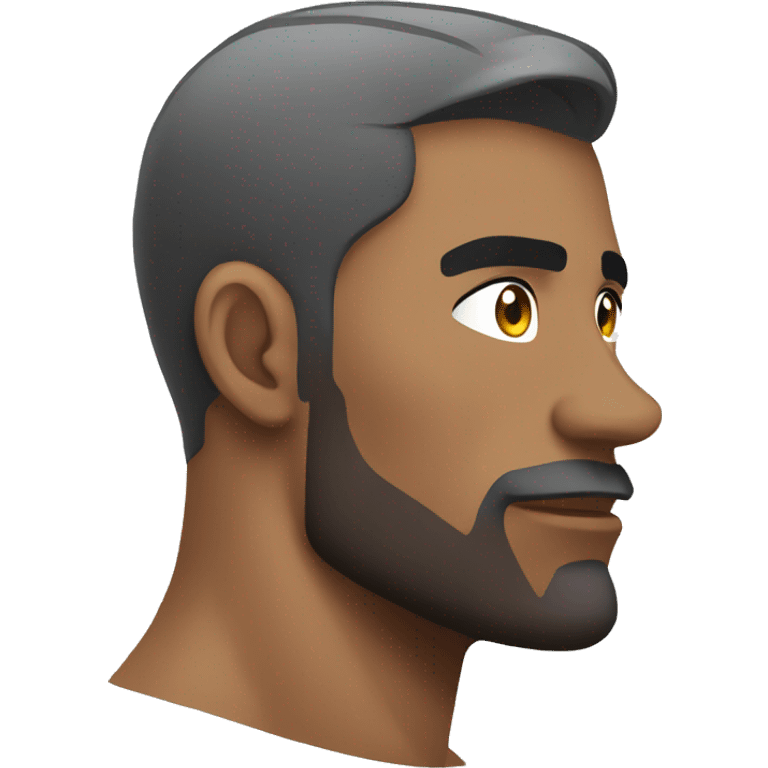 Muscle handsome man side view emoji