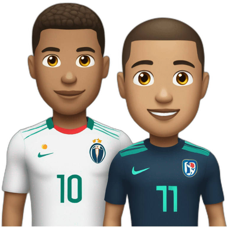 Ronaldo et mbappe emoji