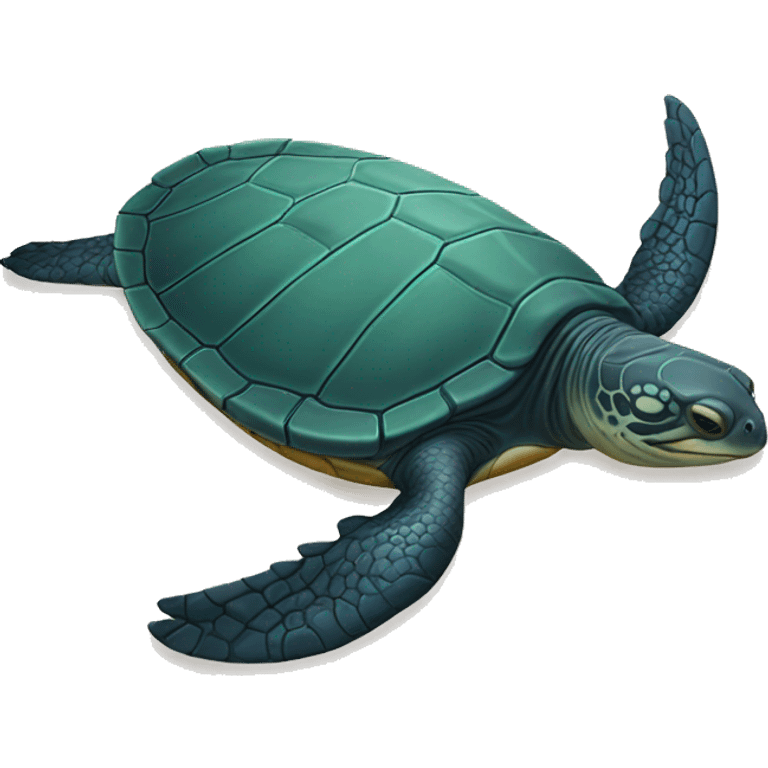 Leatherback sea turtle emoji