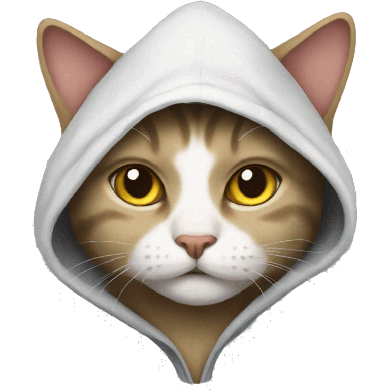 Cat with hoodi emoji