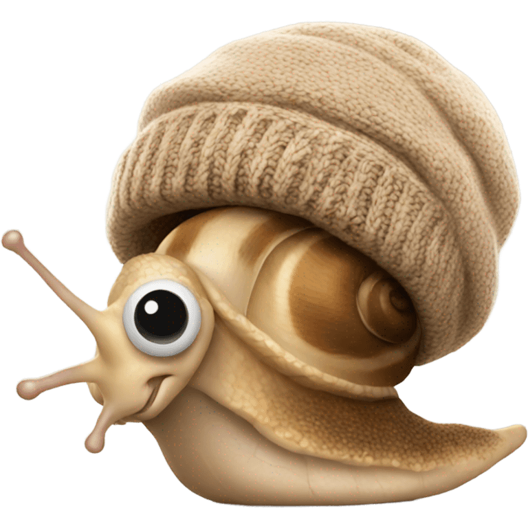 Snail in beanie emoji