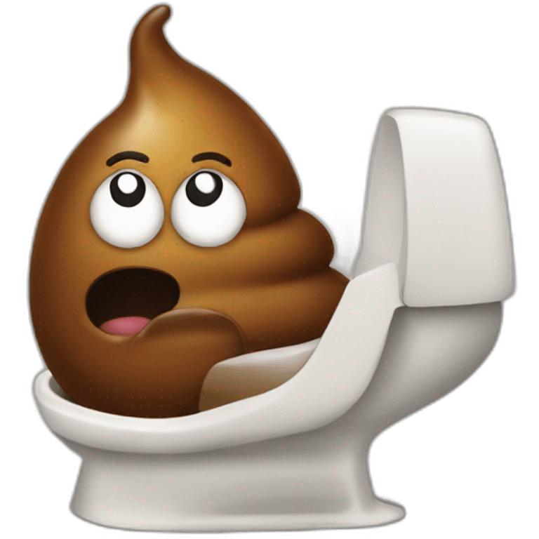 poop on a rockety emoji