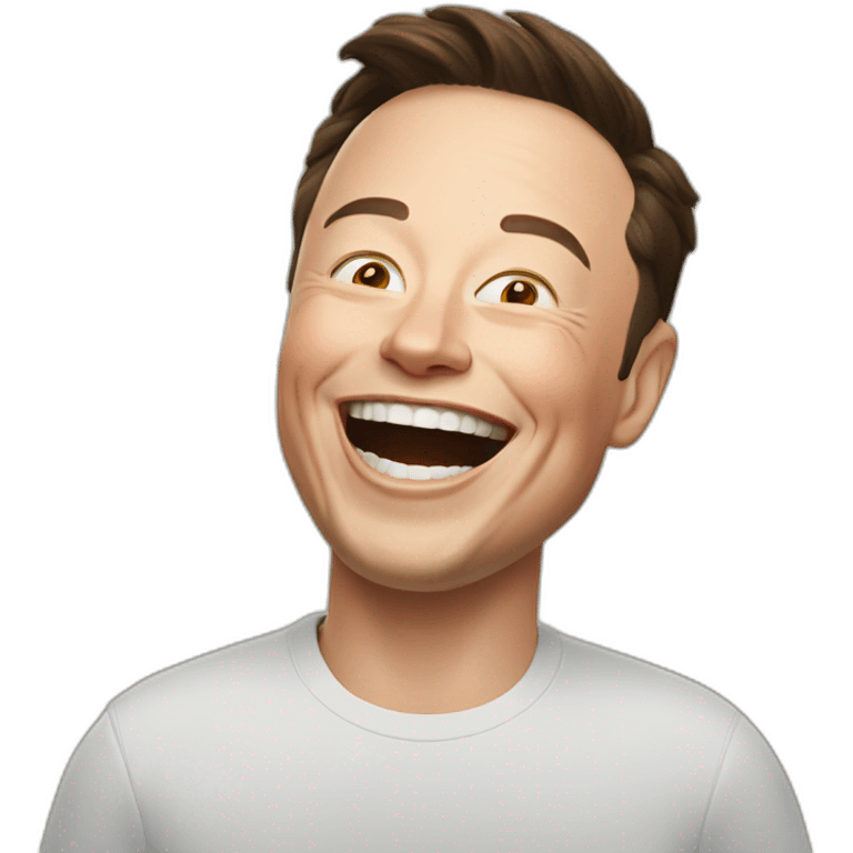 laughing elon musk emoji