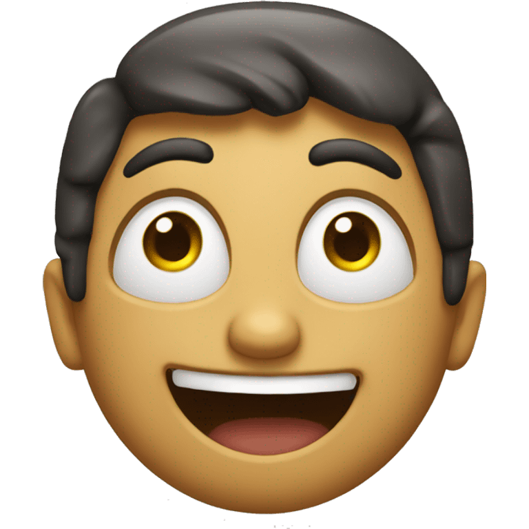 an emoji with a happy silly face emoji