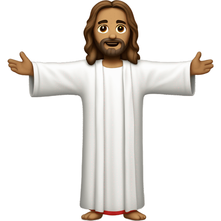 Jesus with a red jersey  emoji