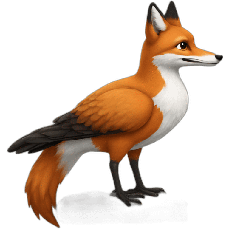 Renard sur une mouette emoji