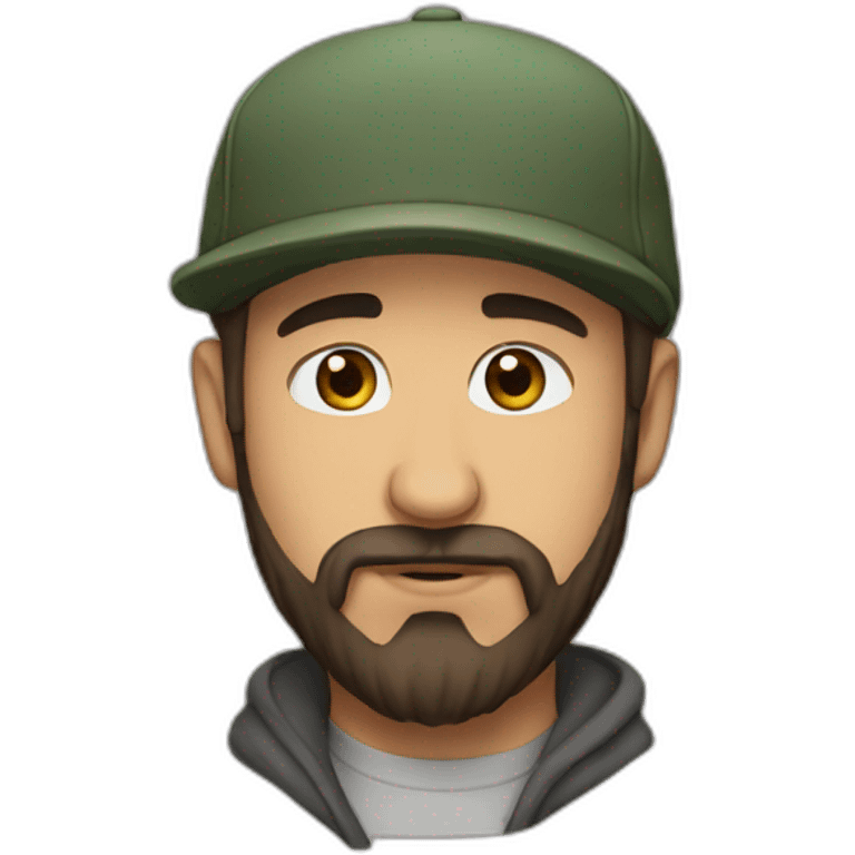 Shia with cap and beard emoji