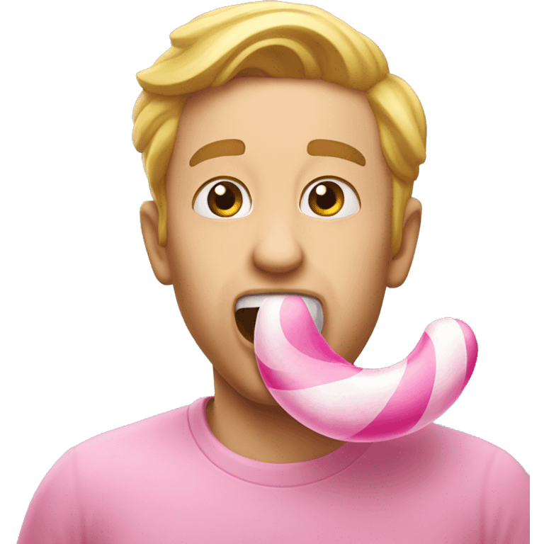 Double taste bubble gum emoji