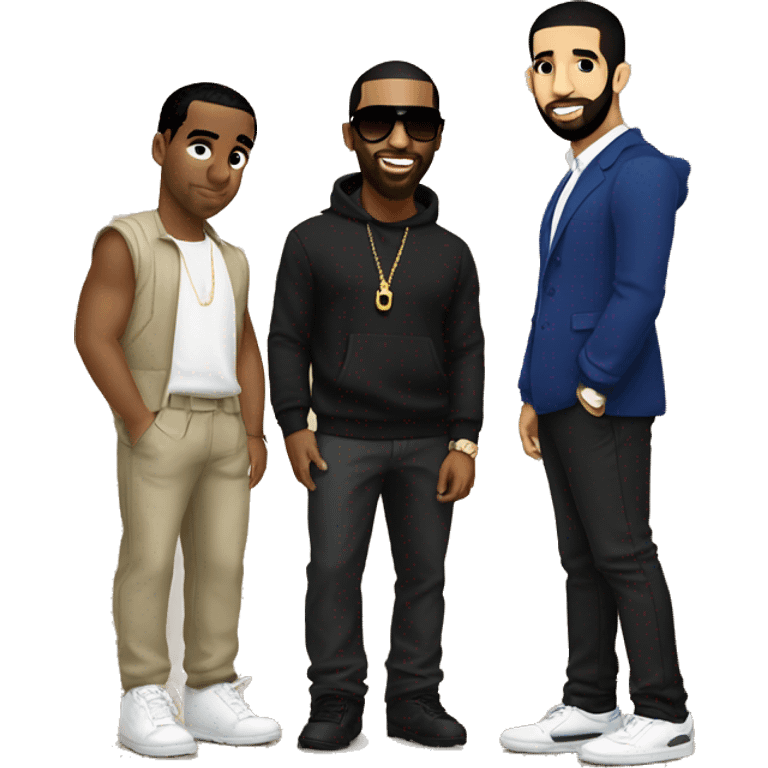 P diddy with drake emoji