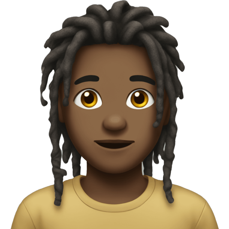 realistic boy in dreadlocks emoji