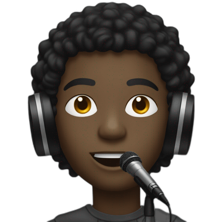 daniel caesar with microphone emoji