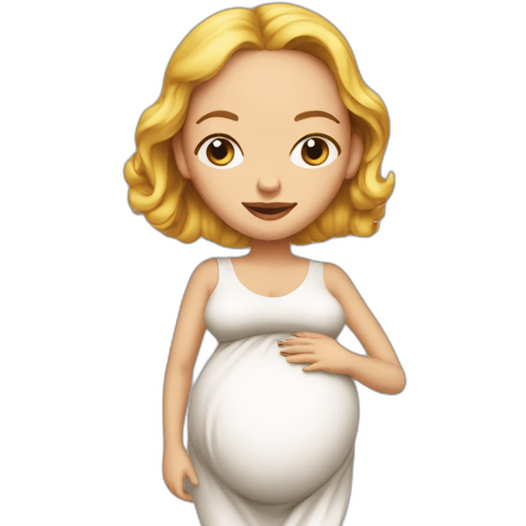 Uma Thurman pregnant emoji