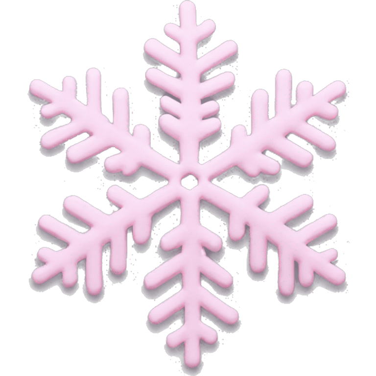 pastel pink snowflake  emoji