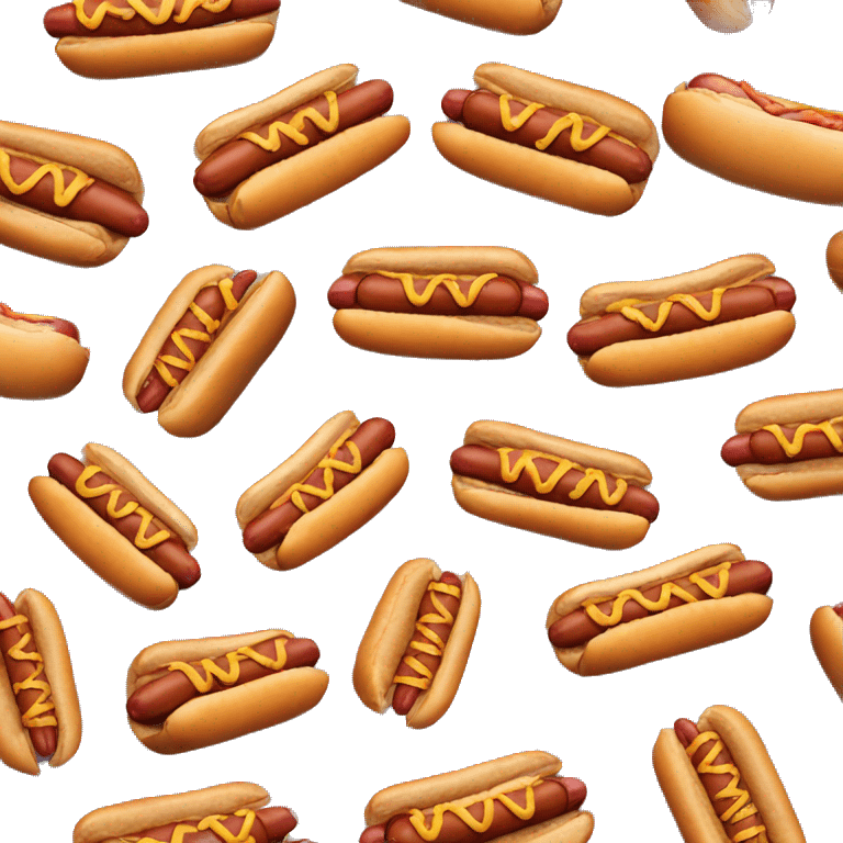 Pack of laughing hot dogs  emoji