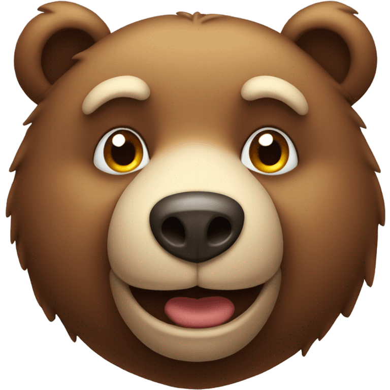 Smirking bear emoji