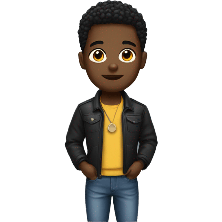 Black influencer boy emoji