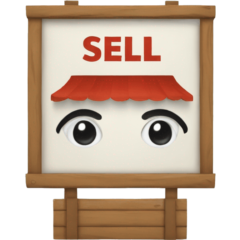 sign for sell emoji