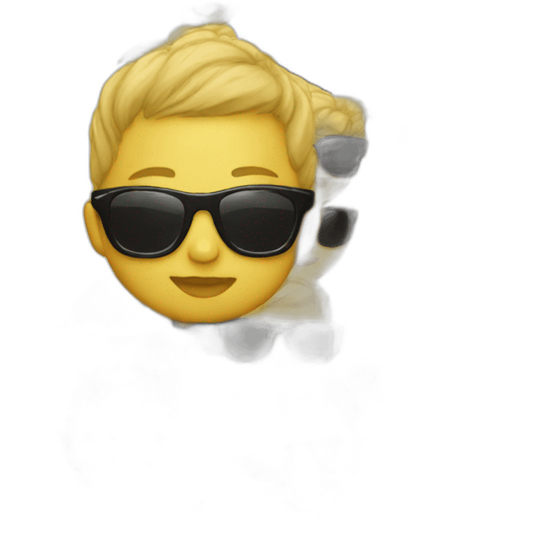 a baby with shades emoji