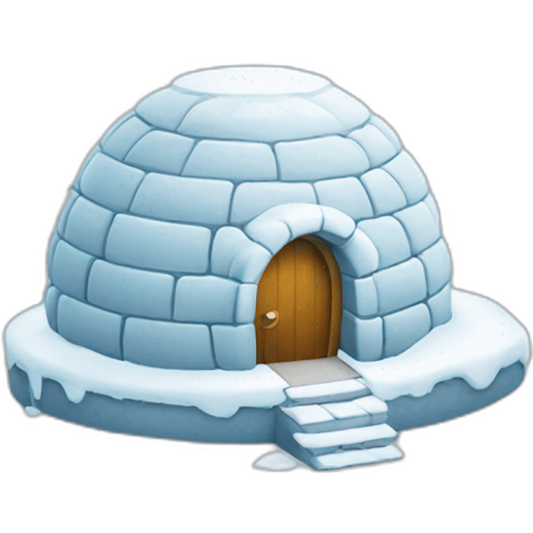 igloo with question mark emoji