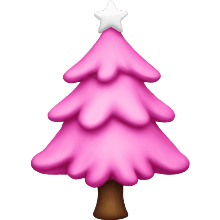 christmas tree pink  emoji