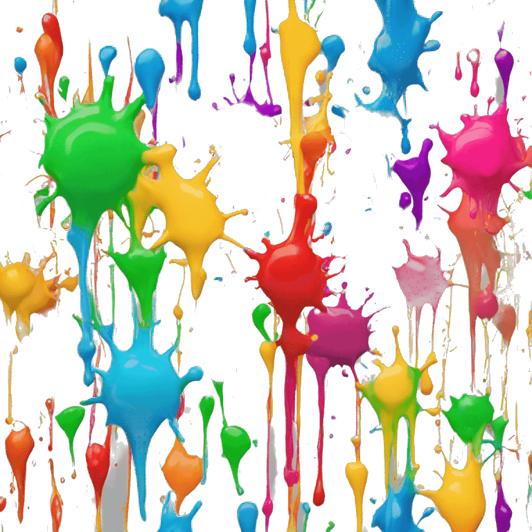 paint splashes all colours emoji