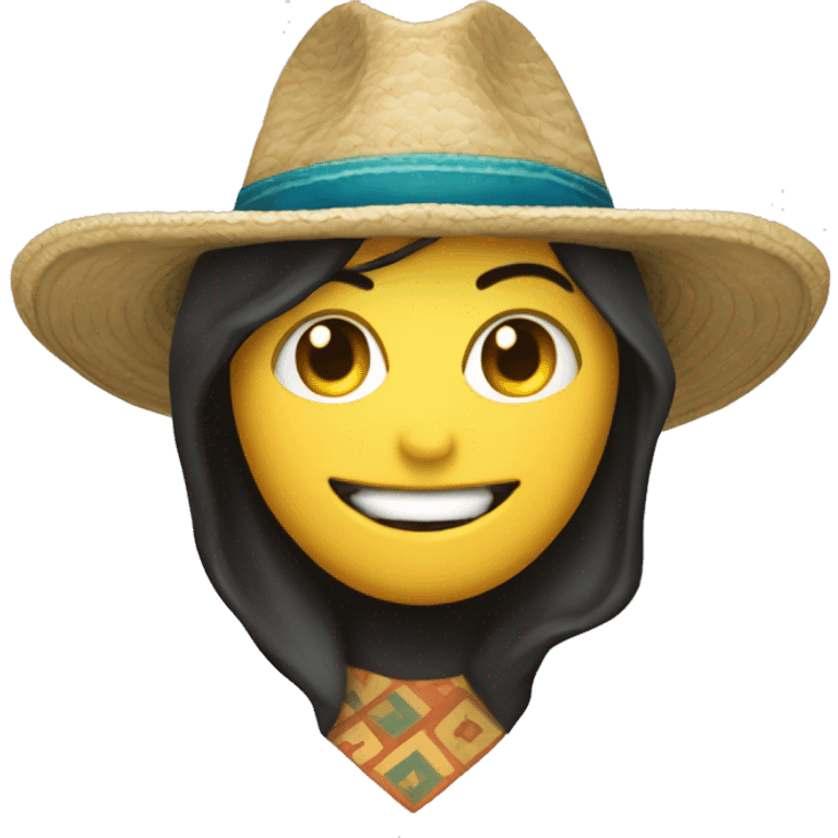 persona con sombrero de tiburon con irena emoji