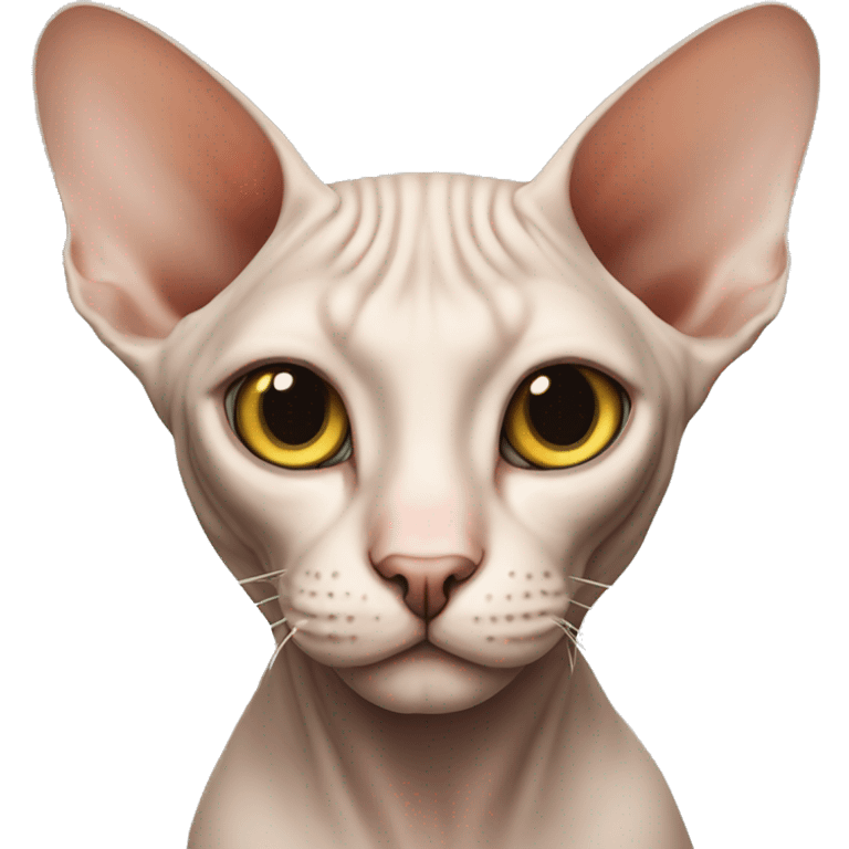 A sphynx cat emoji