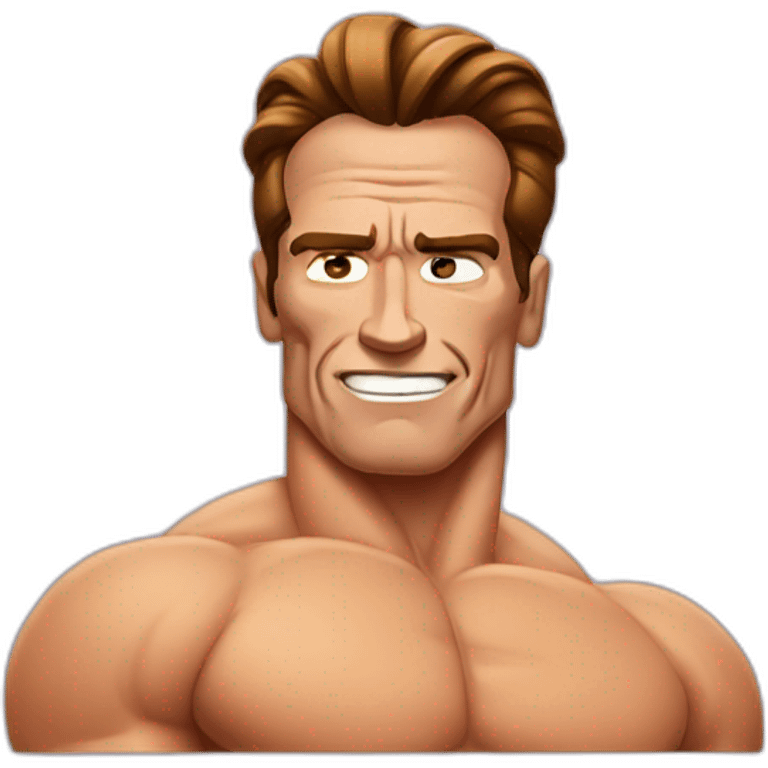 schwarzenegger posing emoji