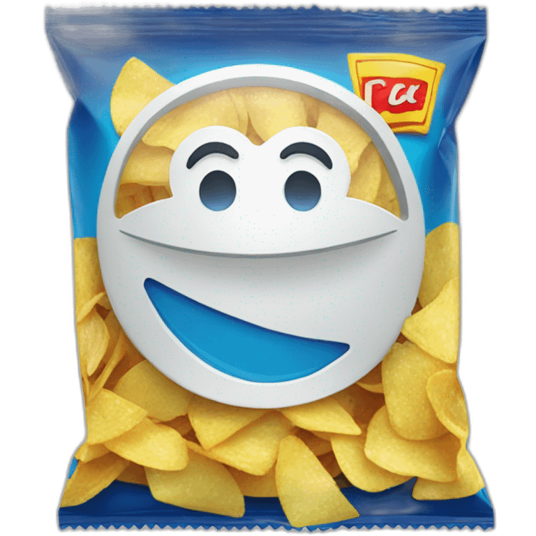 Paquet de chips emoji