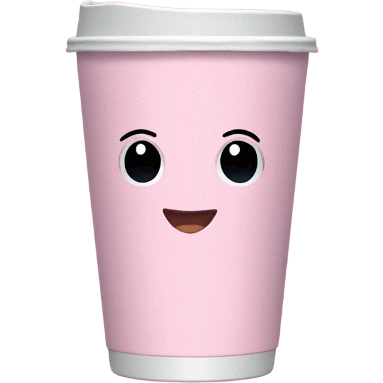 plain light pink tumbler water cup emoji