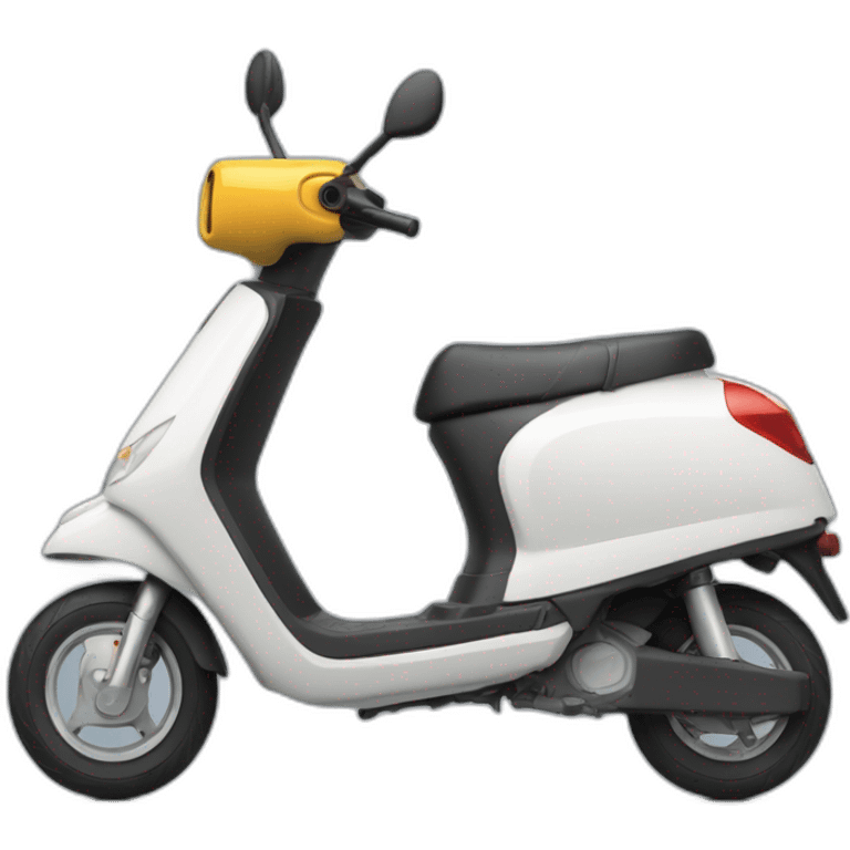 Vache qui conduit un scooter  emoji