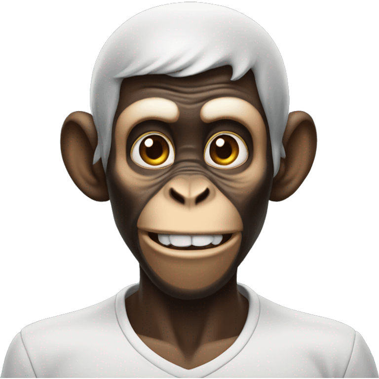 a monkey with a jaw line emoji