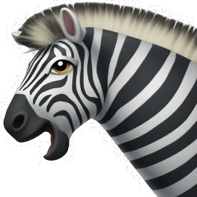 very strong zebra emoji