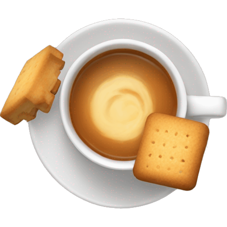 hot chai with rectangle biscuit on the side emoji